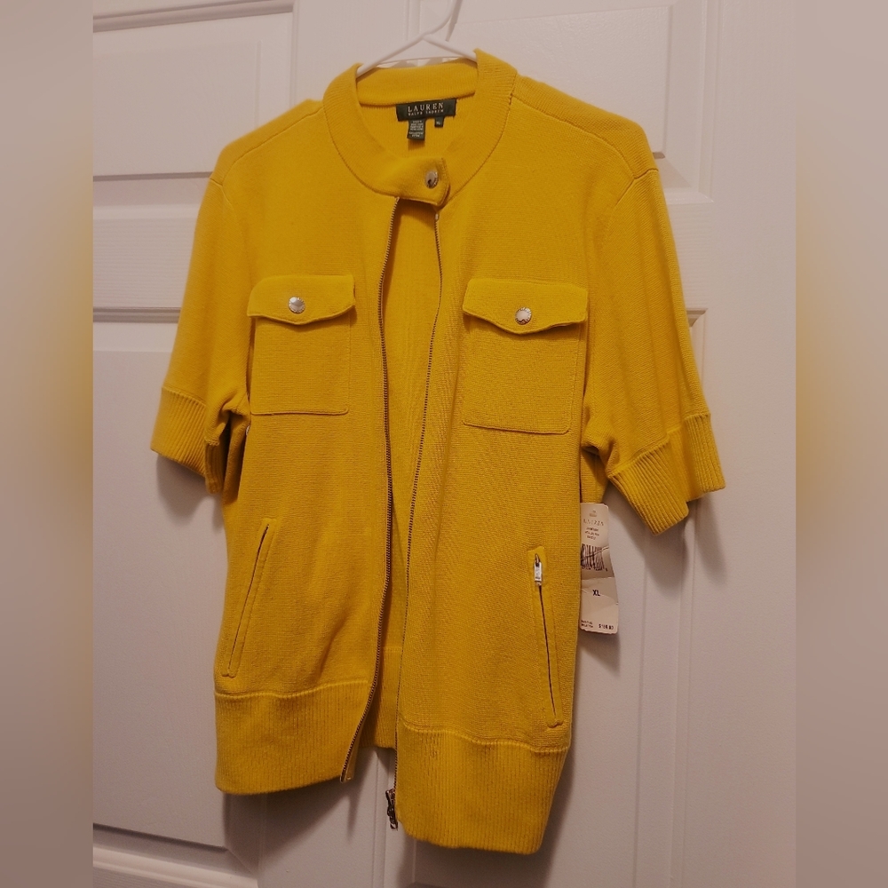 NWT Yellow Ralph Lauren Jacket